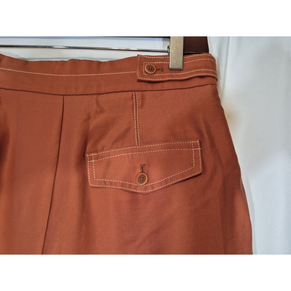 Anthropologie Conclave Trousers Rust Wide Leg Pants New 2 - Picture 12 of 12